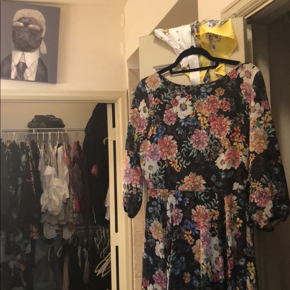 Anthropologie Yumi Kim Medium Floral Dress - Picture 3 of 7